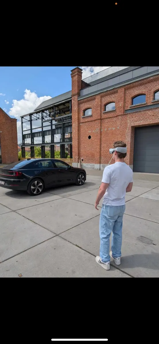 The app running live on the Apple Vision Pro